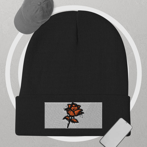 rose City Embroidered Beanie