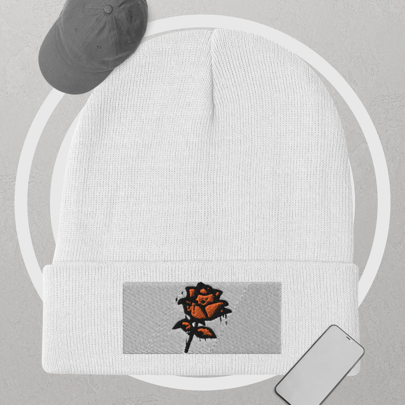 rose City Embroidered Beanie