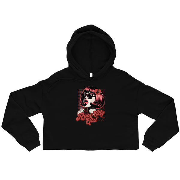 Rose city girl Crop Hoodie