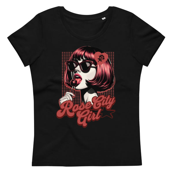 Rose City Girl fitted  tee