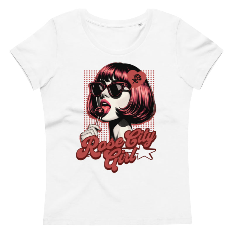 Rose City Girl fitted  tee